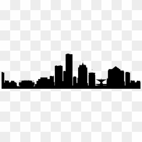 Milwaukee Skyline Art, HD Png Download - miami skyline silhouette png