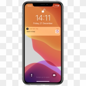 Nfc Lockscreen - Iphone 11 Pro Max, HD Png Download - swipe up png