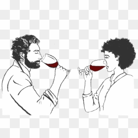Wine Tasters - - Sketch, HD Png Download - wine emoji png