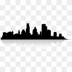 Minneapolis Skyline Silhouette, HD Png Download - miami skyline silhouette png