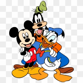 Mickey Donald Et Dingo Mickey Donald Dingo Cartoon - Donald Duck And Mickey Mouse, HD Png Download - dingo png