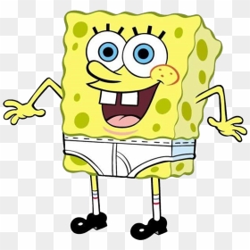 Spongebob Squarepants In Underwear, HD Png Download - spongebob logo png