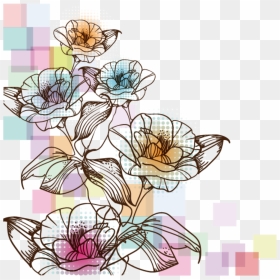 Transparent Flower Illustration Png - High Resolution Watercolor Flowers, Png Download - flower illustration png