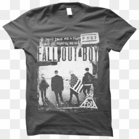 Zine Photo Black Tee - T Shirt, HD Png Download - fall out boy png