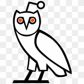 Black And White Ovo Owl , Png Download - Ovo Owl Png, Transparent Png - ovo logo png