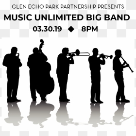 Jazz Instruments, HD Png Download - band silhouette png