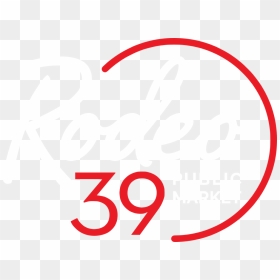 Rodeo 39 White Logo Circle - Ad Villaviciosa De Odon, HD Png Download - red circle .png