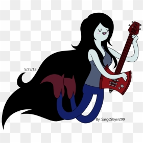 Marceline The Vampire Queen Ice King Princess Bubblegum - Marceline Adventure Time Guitar, HD Png Download - princess bubblegum png
