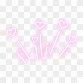 Neon Effect Heart Png - Neon Pink Heart Png, Transparent Png - vhv
