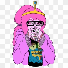 Princess Bubblegum Portrait By Guiganoide Features - Adventure Time Marceline Bubblegum Tattoo, HD Png Download - princess bubblegum png