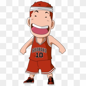 Collection Of Free Vector Anime Slam Dunk Download - Slam Dunk Hanamichi Chibi, HD Png Download - russell westbrook dunk png