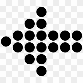 Dotted Left Arrow - Dotted Arrow Icon, HD Png Download - dotted arrow png