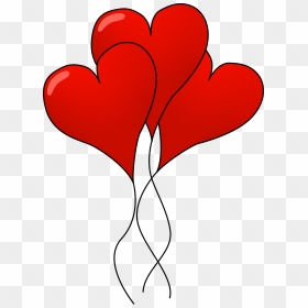 Heart Balloon Clipart Png Library Clipart - Heart Balloons Clipart, Transparent Png - heart balloons png
