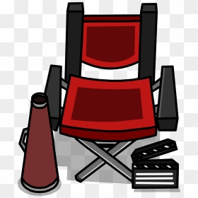 Director Chair Club Penguin Clipart , Png Download - Director Chair Club Penguin, Transparent Png - directors chair png
