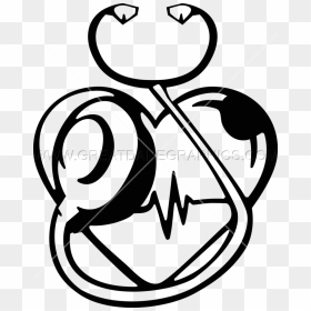 Heart With Stethoscope Clipart Svg Transparent Stethoscope - Heart And Stethoscope Png, Png Download - stethoscope clipart png