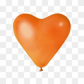 Orange Balloons Png Svg Stock - Heart, Transparent Png - heart balloons png