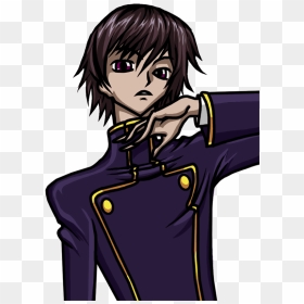 Learn Easy To Draw Lelouch Lamperouge Code Geass Step - Lelouch Code Geass Drawing, HD Png Download - lelouch png