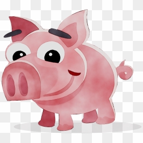 Vector Graphics Clip Art Domestic Pig Ham Bacon - Animales Domesticos Y Silvestres, HD Png Download - pig emoji png