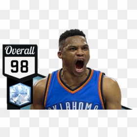 Lebron James Nba 2k Card, HD Png Download - russell westbrook dunk png