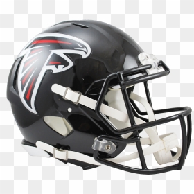 Atlanta Falcons Revolution Speed Authentic Helmet Png - Atlanta Falcons, Transparent Png - black football helmet png