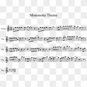 Princess Mononoke Theme - Princess Mononoke Alto Saxophone Sheet Music, HD Png Download - princess mononoke png