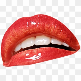 Open Mouth Teeth - Open Mouth Red Lipstick, HD Png Download - mouth.png