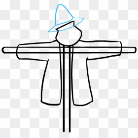 How To Draw Scarecrow - Drawing, HD Png Download - scarecrow clipart png