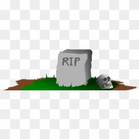 Grave Tombstone Clipart, HD Png Download - rip tombstone png