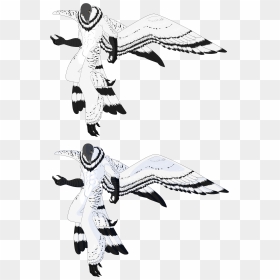 Custom Monster Man 8 Snowy Owl By Shadowinkwarrior - White Owl Monster, HD Png Download - white owl png
