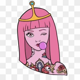 Princess Bubblegum Portrait By Guiganoide Features - Prinzessin Bubblegum Adventure Tome, HD Png Download - princess bubblegum png