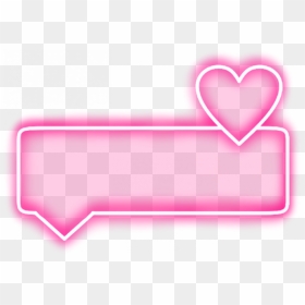 Neon Effect Heart Png - Neon Pink Heart Png, Transparent Png - neon heart png