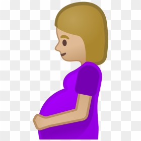 Pregnant Woman Medium Light Skin Tone Icon - Pregnant Emoji Png, Transparent Png - arm emoji png