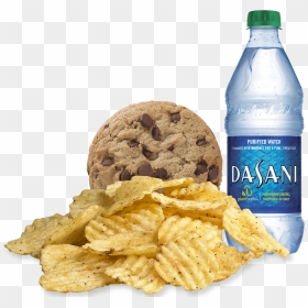Water Bottle And Chips, HD Png Download - dasani png