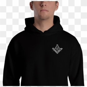 Square And Compass Embroidered Masonic Hoodie - Harry Jowsey Naughty Possums, HD Png Download - square and compass png