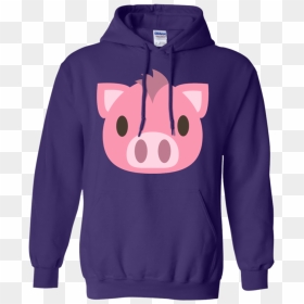 Pig Face Emoji Hoodie - Its A Dawn Thing, HD Png Download - pig emoji png