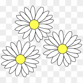 3 Daisies Clip Art At Clker - Daisy Clip Art, HD Png Download - yellow daisy png