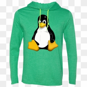 Linux Penguin Ls T-shirt Hoodie - Cloud Computing In Linux, HD Png Download - linux penguin png