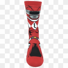 Power Rangers Red Ranger 360 Socks - Sock, HD Png Download - red ranger png