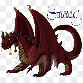 Collection Of Free Smaug Drawing Cartoon Download On - Smaug Hobbit Clip Art, HD Png Download - smaug png