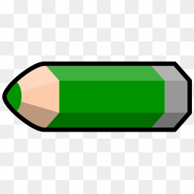 Pencil Green Colored Png - Green Pencil Cartoon, Transparent Png - red crayon png