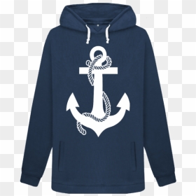Hoodie, HD Png Download - navy anchor png