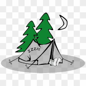 Going Camping Clipart, Png Download - Camping Clipart Png, Transparent Png - person sleeping png