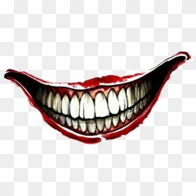 Jokers Smile Tattoo On Hand Clipart - Joker Smile Png, Transparent Png - joker hahaha png