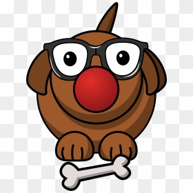 Clowny Dog Clip Arts - Cartoon Dog Svg, HD Png Download - dog nose png