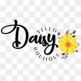 Calligraphy, HD Png Download - yellow daisy png