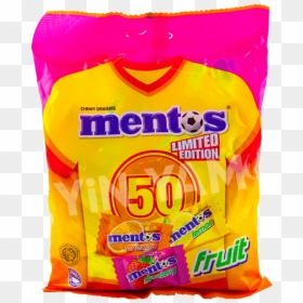 Mentos Fruit Candy Bag 135g - Snack, HD Png Download - mentos png