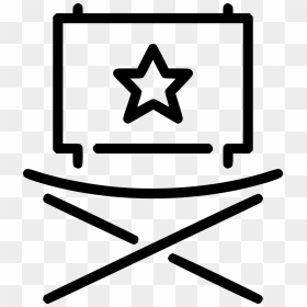 Director Chair - Transparent Event Icon Png, Png Download - directors chair png