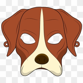 Dog Mask Clipart - Dog Mask To Print, HD Png Download - dog nose png