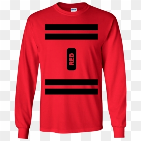 Red Crayon Costume Long Sleeve T-shirt - T Shirt Gay Transparent Background, HD Png Download - red crayon png