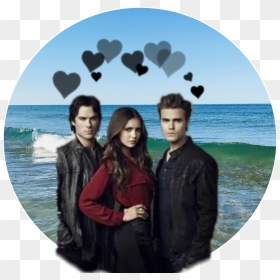 Paul Wesley Is My Idol And I Luv Him Name The Show - Vampire Diaries Elena Damon Stefan, HD Png Download - paul wesley png